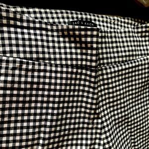 Zac and Rachel black and white check, pull on pants. Women’s 12
